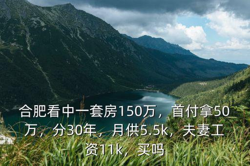 合肥首付50萬月供多少,首付50萬在合肥哪買房好