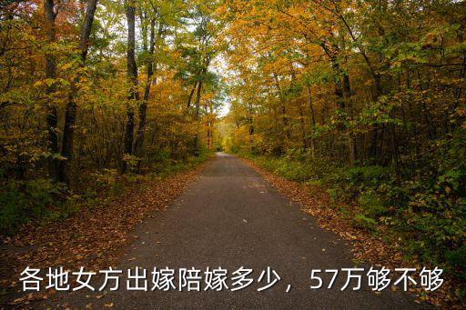 安徽滁州女方陪嫁多少錢,各地女方出嫁陪嫁多少