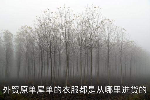 成都哪里賣外貿原單,淘寶上的外貿原單