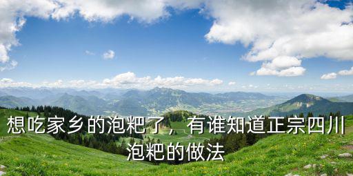 四川宜賓哪里有學做泡粑的,有誰知道正宗四川泡粑的做法