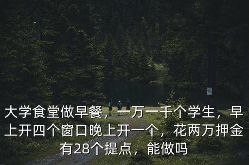 六安大學食堂檔口提點是多少,大學食堂檔口