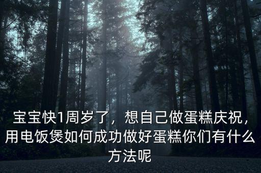 寶寶快1周歲了，想自己做蛋糕慶祝，用電飯煲如何成功做好蛋糕你們有什么方法呢
