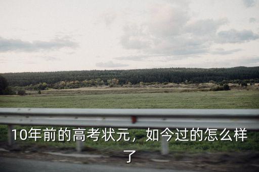 湖北省以前的高考狀元怎么樣,10年前的高考狀元