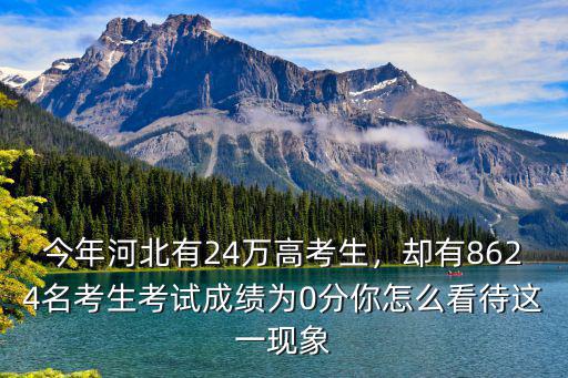 河北省今年考生多少人,今年河北有24萬高考生