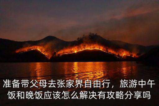 準(zhǔn)備帶父母去張家界自由行，旅游中午飯和晚飯應(yīng)該怎么解決有攻略分享嗎