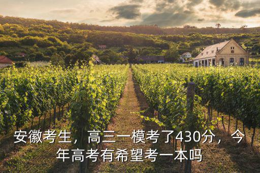 合肥高三一模成績相當于高考多少分,高三一模考了430分