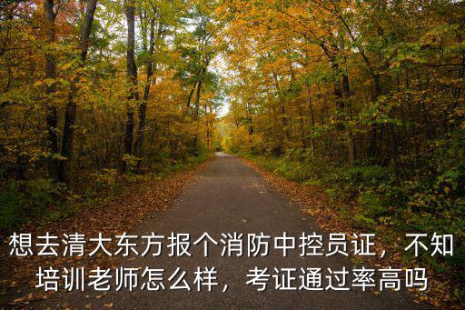 想去清大東方報個消防中控員證，不知培訓老師怎么樣，考證通過率高嗎