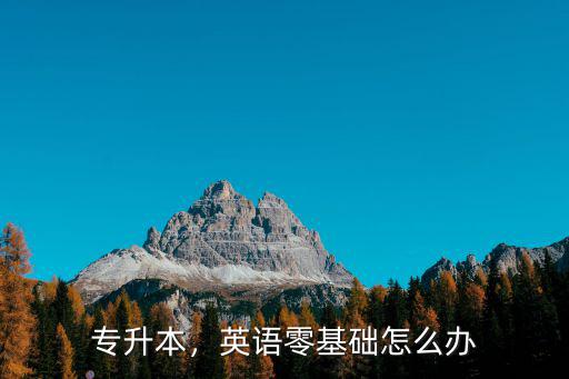 河南專升本英語都不會怎么辦,英語零基礎怎么辦