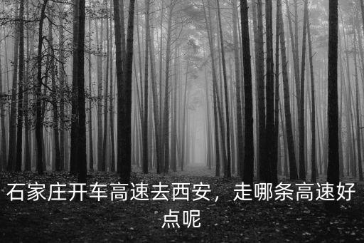 石家莊一共有多少條高速,石家莊開車高速去西安