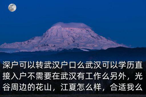 武漢租房怎么落戶武漢戶口,深戶可以轉武漢戶口么