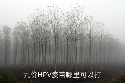 九價HPV疫苗哪里可以打