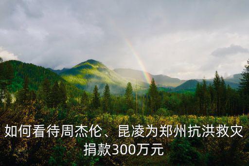 周杰倫捐款給河南多少錢,司馬南給河南捐款了么