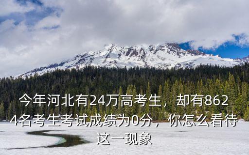 河北省今年高考生有多少,今年河北有24萬高考生