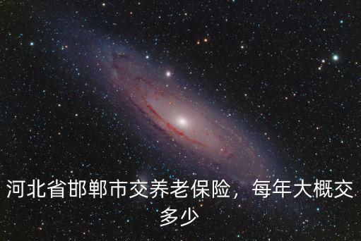 河北省邯鄲市棉花保險交多少錢,河北省邯鄲市交養老保險