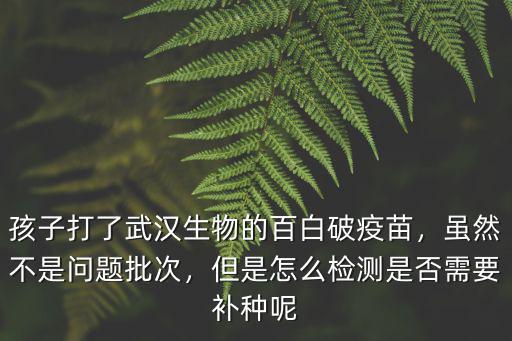 武漢怎么查醫院有沒有疫苗,怎么查所打疫苗的批次