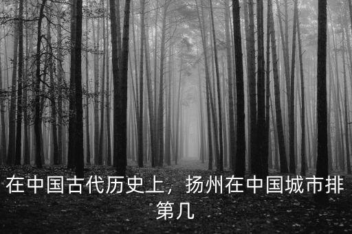 揚州的經濟在安徽排多少名,揚州在中國城市排第幾