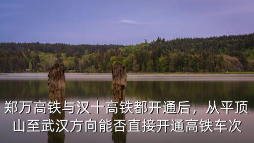 鄭萬高鐵洛陽怎么不爭取,鄭萬高鐵與漢十高鐵都開通后