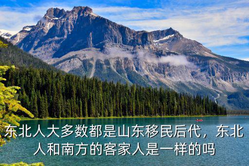 東北人大多數都是山東移民后代，東北人和南方的客家人是一樣的嗎