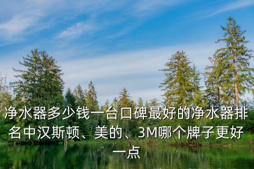 凈水器多少錢一臺口碑最好的凈水器排名中漢斯頓、美的、3M哪個牌子更好一點