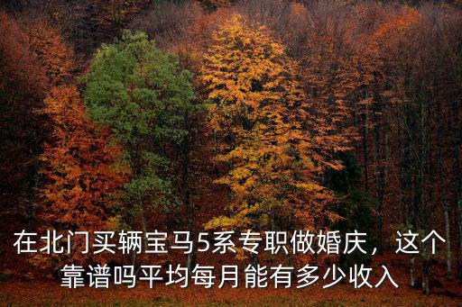 在安徽六安一年跑婚慶有多少收入,平均每月能有多少收入