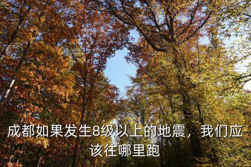 成都如果發(fā)生8級(jí)以上的地震，我們應(yīng)該往哪里跑
