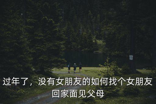 過(guò)年了，沒(méi)有女朋友的如何找個(gè)女朋友回家面見父母