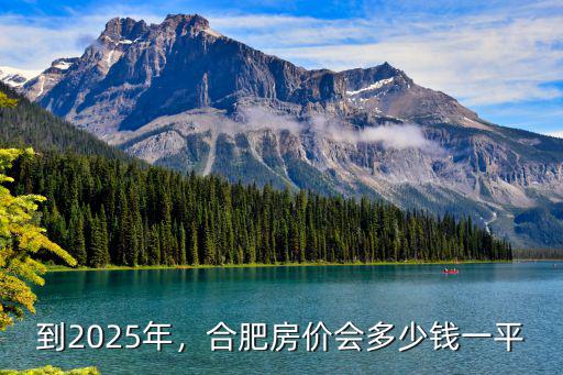 潛山到合肥多少錢一平,到2025年