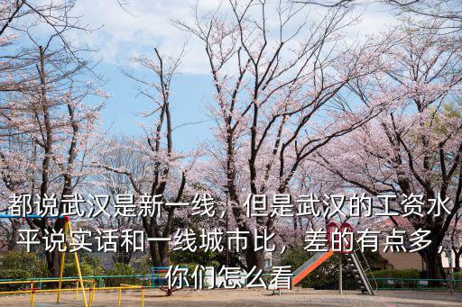 都說武漢是新一線，但是武漢的工資水平說實話和一線城市比，差的有點多，你們怎么看