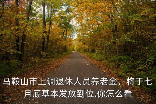 馬鞍山市上調退休人員養老金，將于七月底基本發放到位,你怎么看