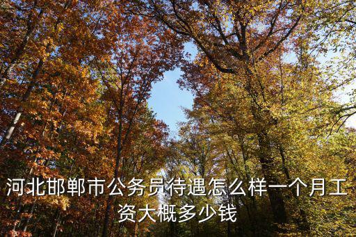 邯鄲建投公司一年多少工資,邯鄲的真實工資