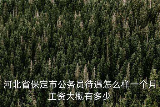 保定獄警工資一般有多少錢一個月,一個月工資大概有多少