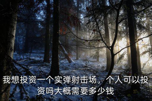 我想投資一個(gè)實(shí)彈射擊場，個(gè)人可以投資嗎大概需要多少錢