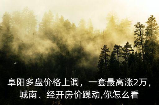 阜陽(yáng)城南均價(jià)多少,為什么阜陽(yáng)城南房?jī)r(jià)這么高