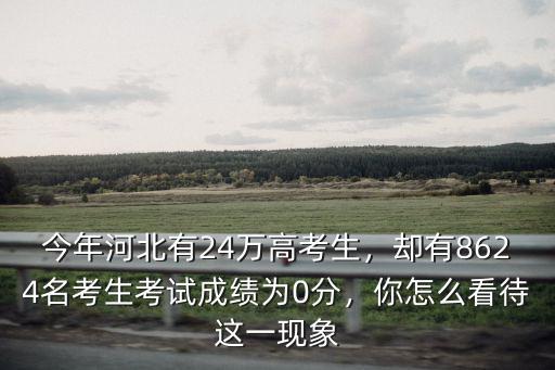 河北省今年有多少名考生,今年河北有24萬高考生