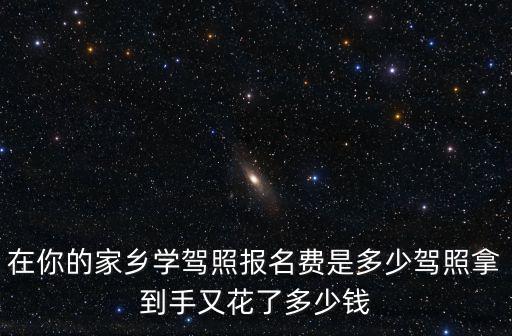 鄭州駕照拿到手要多少錢,在鄭州學個駕照需要多少錢