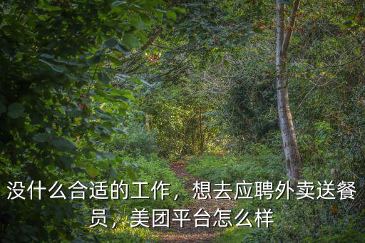 隨州美團送外賣怎么樣,美團平臺怎么樣