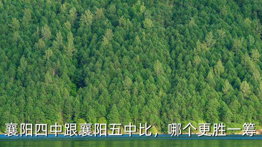 襄陽四中跟襄陽五中比，哪個更勝一籌