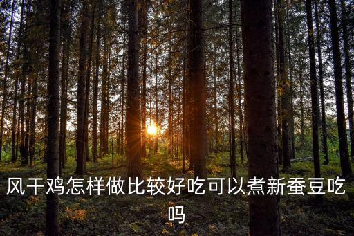 風干雞怎樣做比較好吃可以煮新蠶豆吃嗎