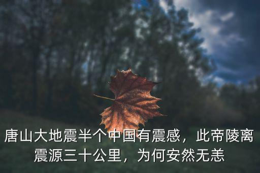 唐山大地震震感多少級,唐山大地震半個中國有震感
