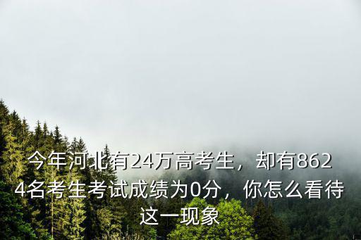 河北省今年招多少考生,今年河北有24萬高考生