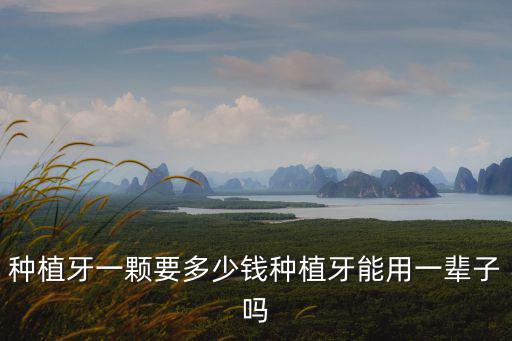 種植牙一顆要多少錢種植牙能用一輩子嗎