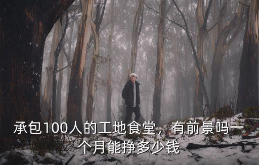 安慶工地食堂承包多少錢,一個月能掙多少錢
