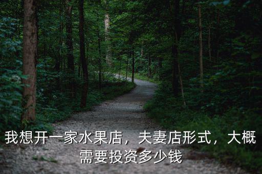 阜陽開水果店需要多少成本,我想開一家水果店