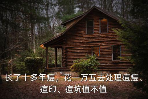石家莊看痘痘花多少錢,花一萬五去處理痘痘