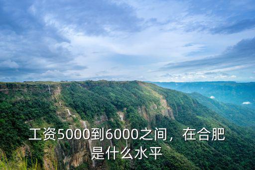 工資5000到6000之間，在合肥是什么水平