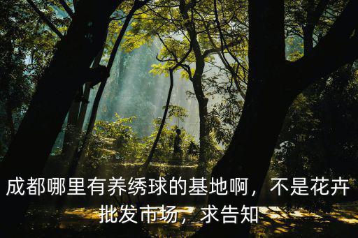 成都哪里有養(yǎng)繡球的基地啊，不是花卉批發(fā)市場(chǎng)，求告知