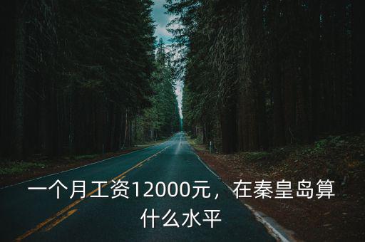 一個月工資12000元，在秦皇島算什么水平