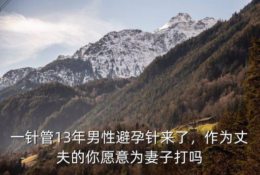 一針管13年男性避孕針來了，作為丈夫的你愿意為妻子打嗎