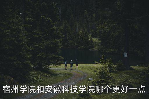 宿州學院和安徽科技學院哪個更好一點