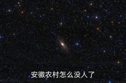 安徽農村怎么沒人了